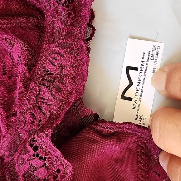 2 -Maidenform Bras: T-Back Lace Bralettes, Both Large, - Picture 5 of 12